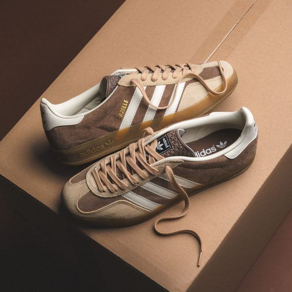 “Adidas Originals Gazelle Indoor Brown White Gum Sole”