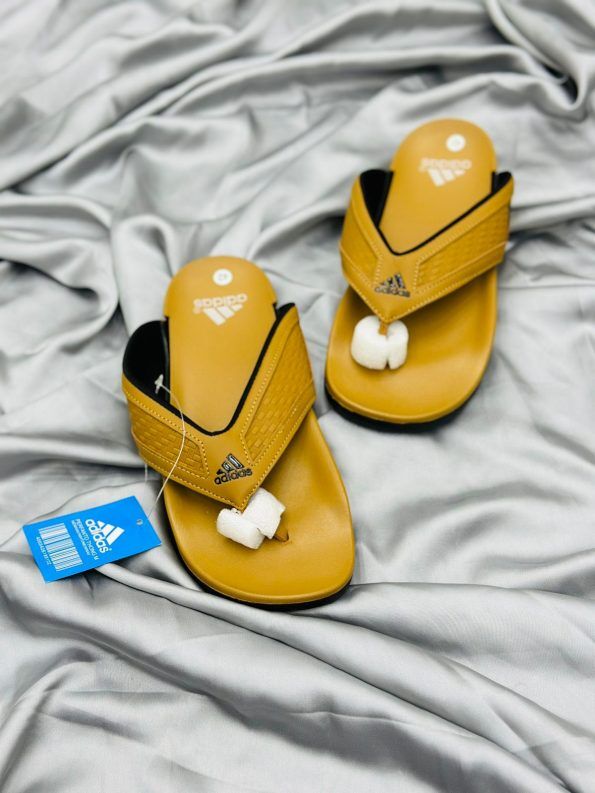 Brown Adidas Soft Slippers For Men