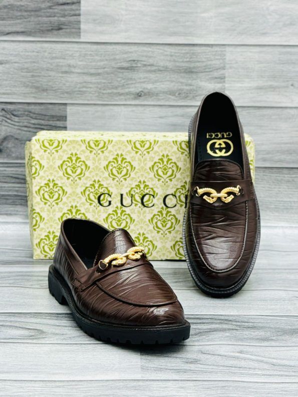 Gucci Brown Formal Shoes For Men