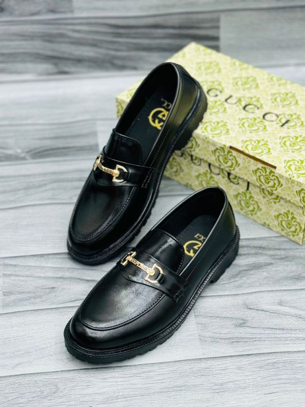 Men’s High Sole Black Casual Shoes